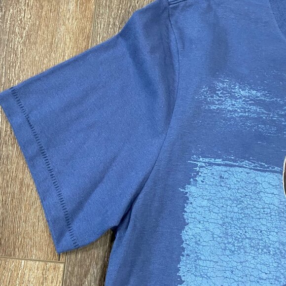 Aeropostale Mens XL Blue "Aero Surf" Graphic Tee 100% Cotton Casual Short Sleeve - Picture 3 of 5